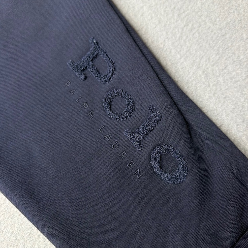 Polo Ralph Lauren Joggers Mens XXL Navy Blue Tonal Logo Sweatpants